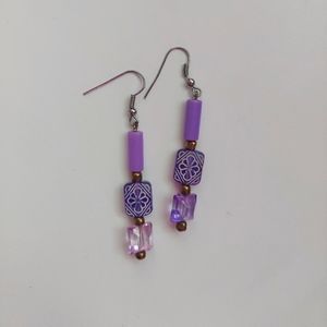 Handmade Purple earrings!